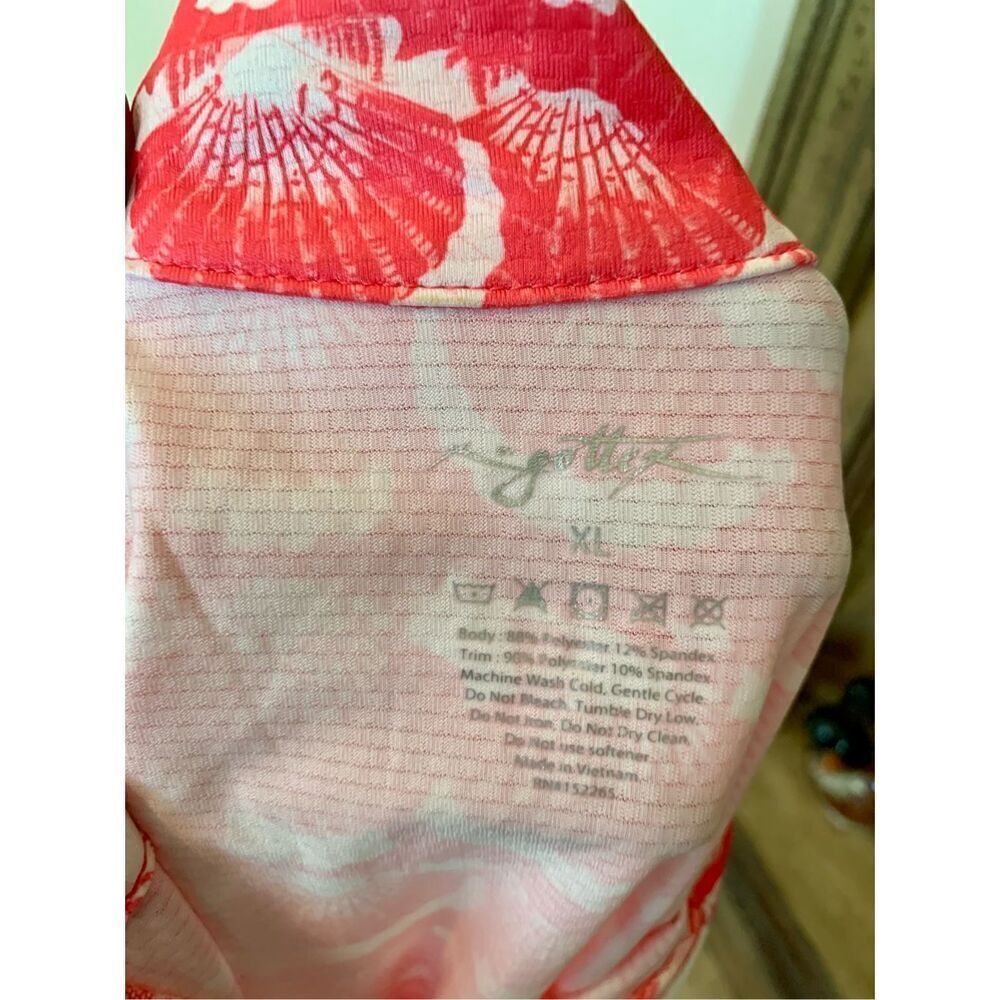 Gottex Coral Seashell Tennis/Golf/Pickleball Top - Picture 4 of 8